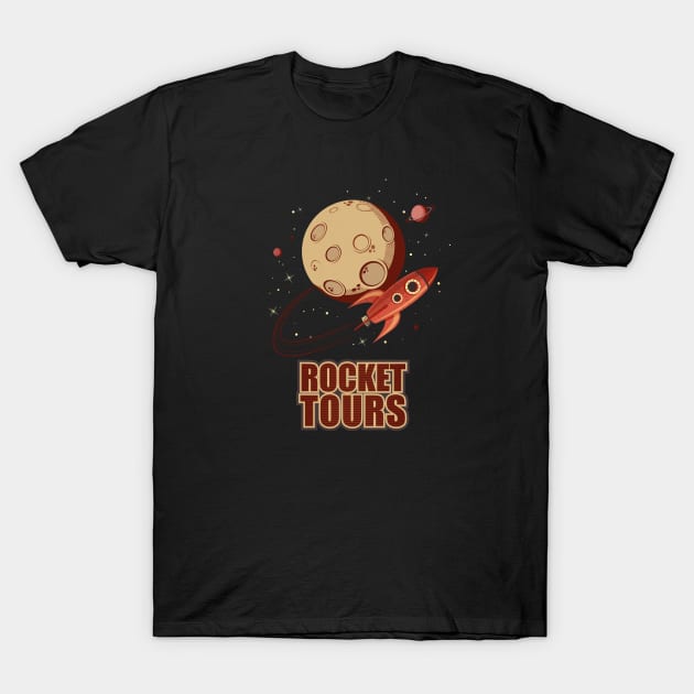 rocket tours vintage T-Shirt by MissCactusArt